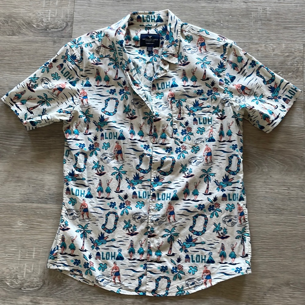 Button down tee
